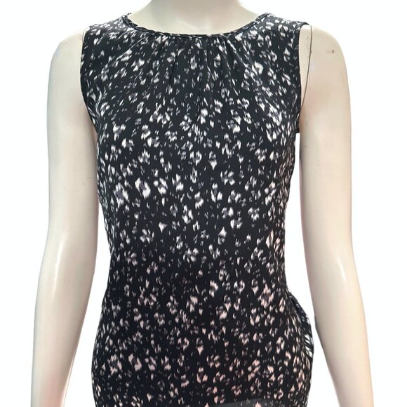 APT. 9 Abstract Black and White Print Polyester Tank Top Blouse Size S - Picture 1 of 11
